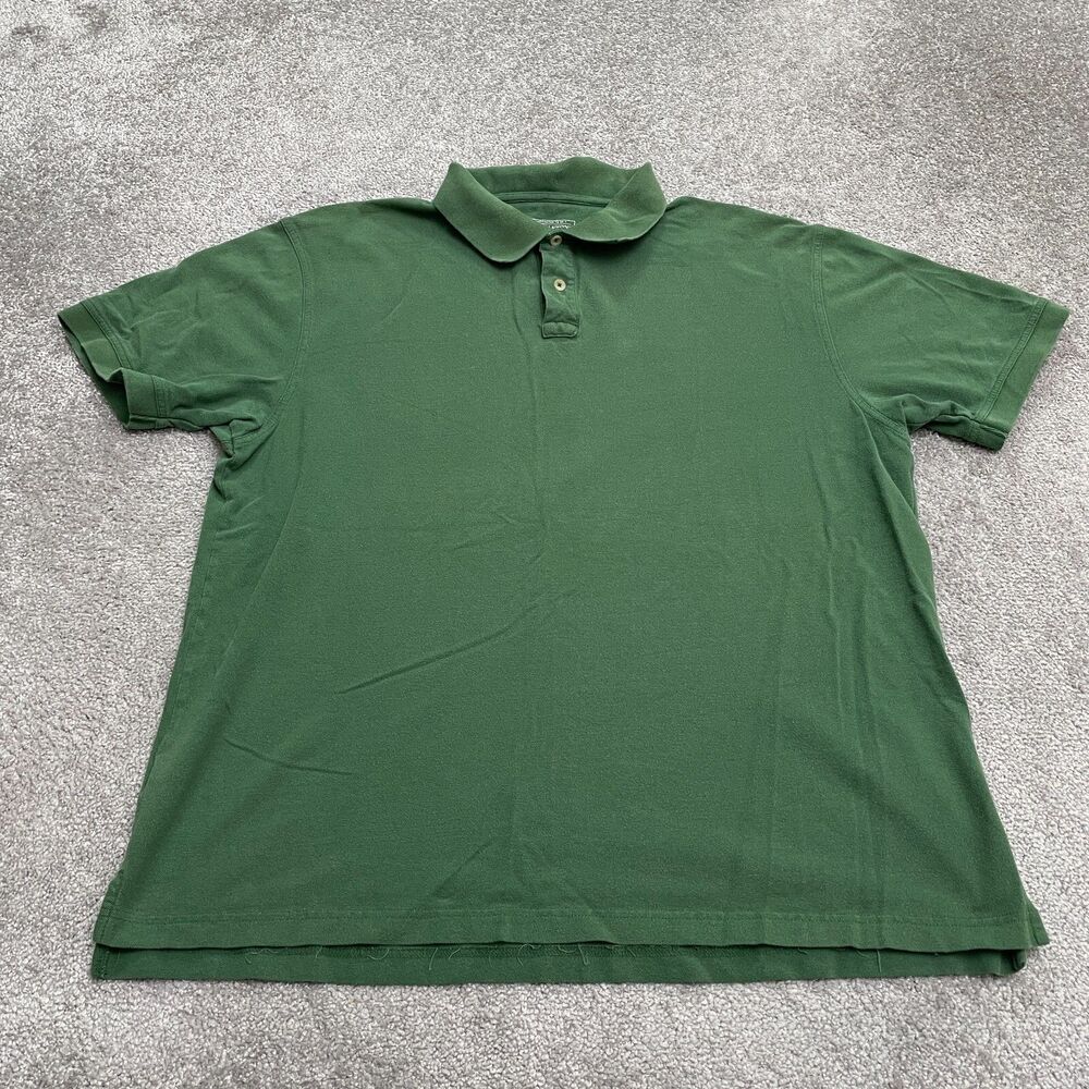 Pendleton Vintage Polo Shirt Mens XL Green Short Sleeve 100% Cotton Casual Golf